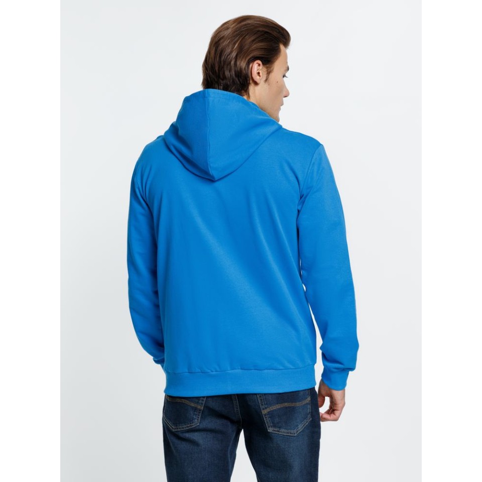 Толстовка на молнии с капюшоном Siverga, бирюзовая, размер XS