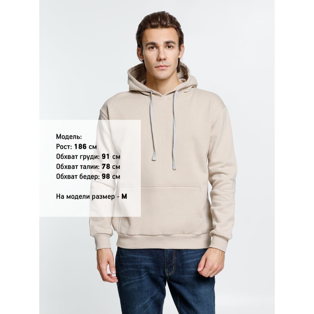 Толстовка с капюшоном Kirenga Heavy, бежевая, размер XS