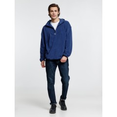 Анорак флисовый унисекс Fliska, темно-синий, размер XS/S