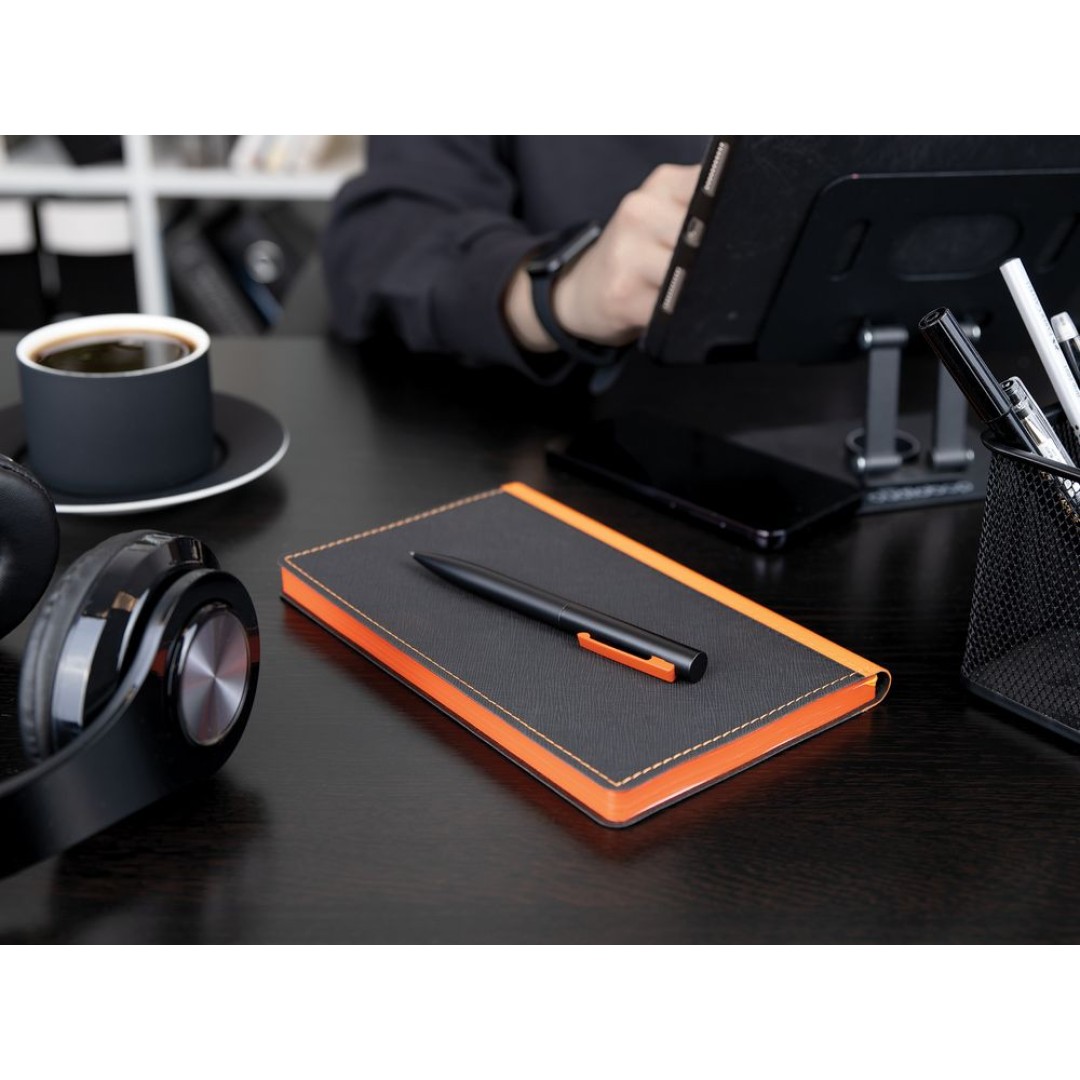 Ручка шариковая Inkolor, черная с красным