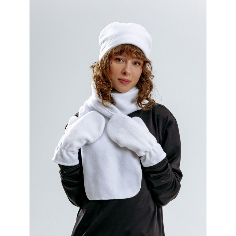 Шапка Fleecy, белая