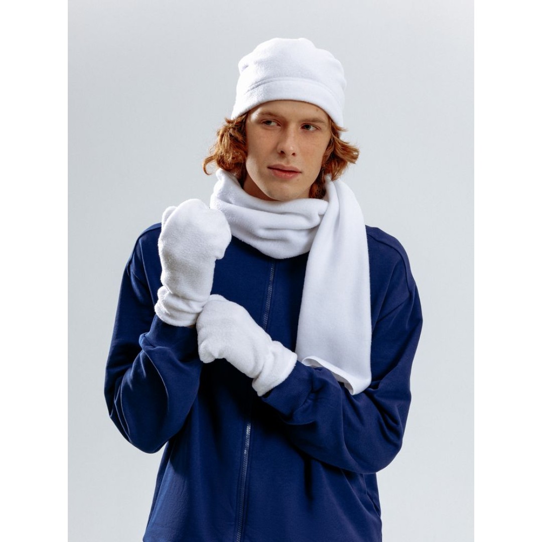 Шапка Fleecy, белая