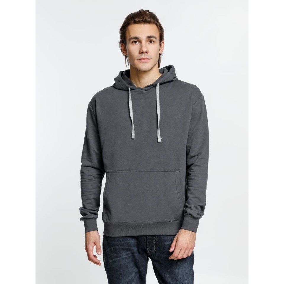 Толстовка с капюшоном Kirenga, темно-серая (графит), размер XS