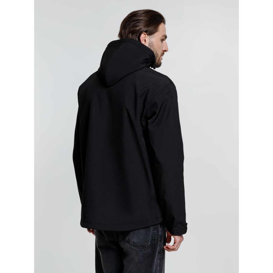 Куртка софтшелл мужская Zagreb, черная, размер XL