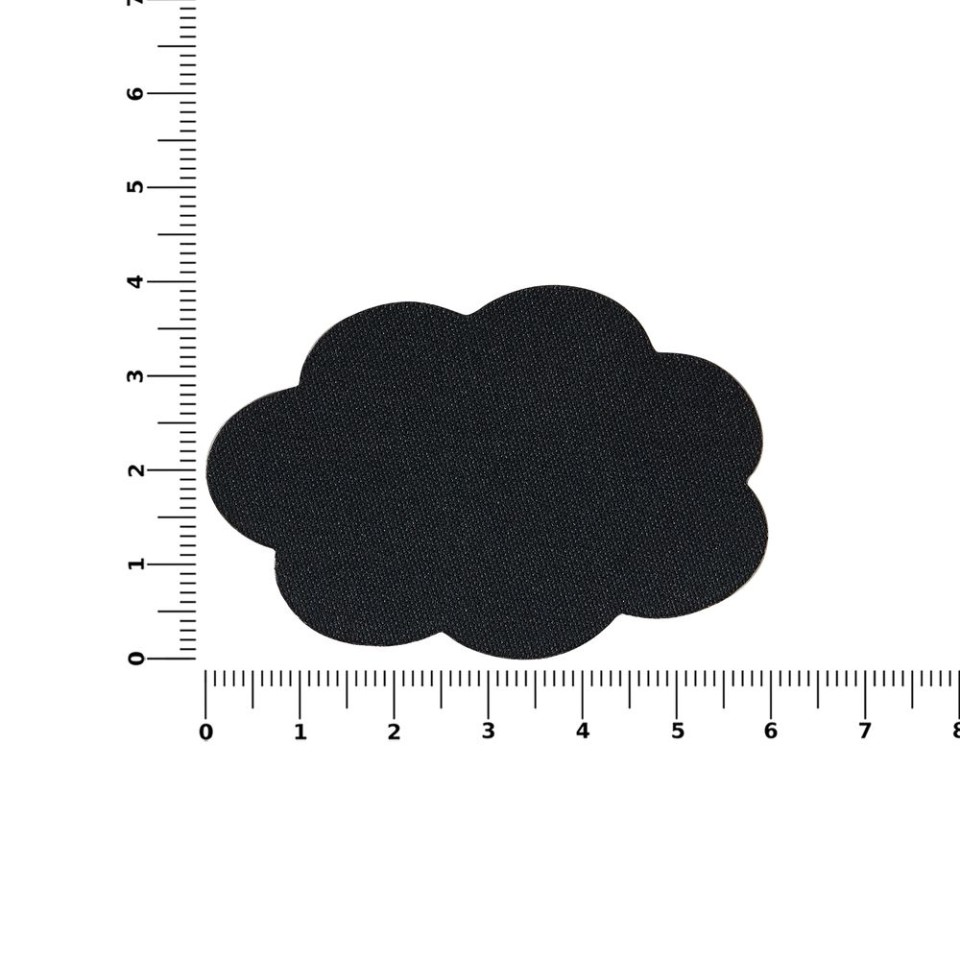 Наклейка тканевая Lunga Calum, L, черная