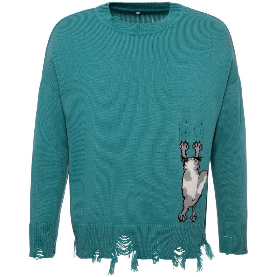 Свитер оверсайз Tricksy Net Grunge на заказ, акрил