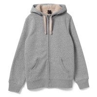 Толстовка унисекс на молнии Sherpa 280, серый меланж, XS