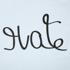 Футболка женская Hate-Love, голубая, S