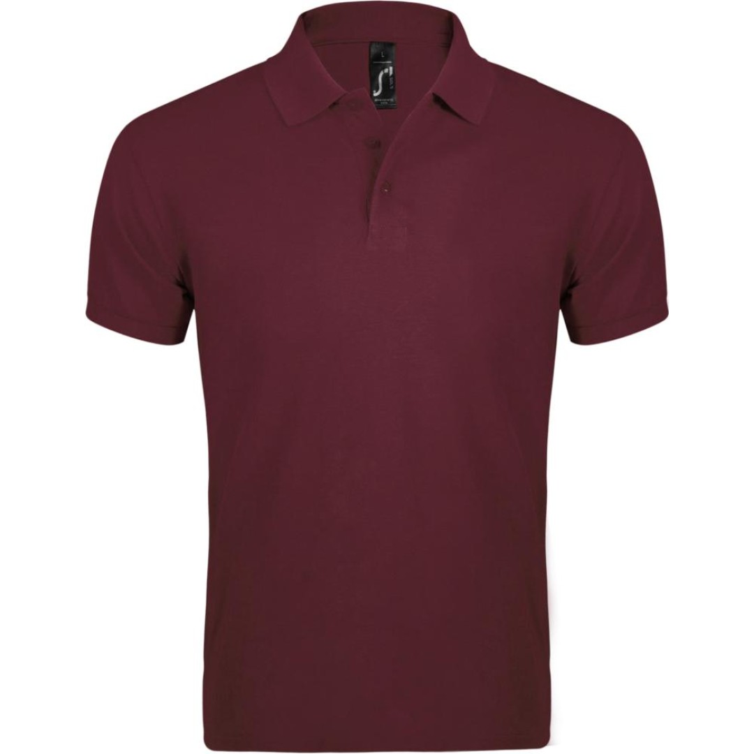Рубашка поло мужская Prime Men 200 бордовая, L
