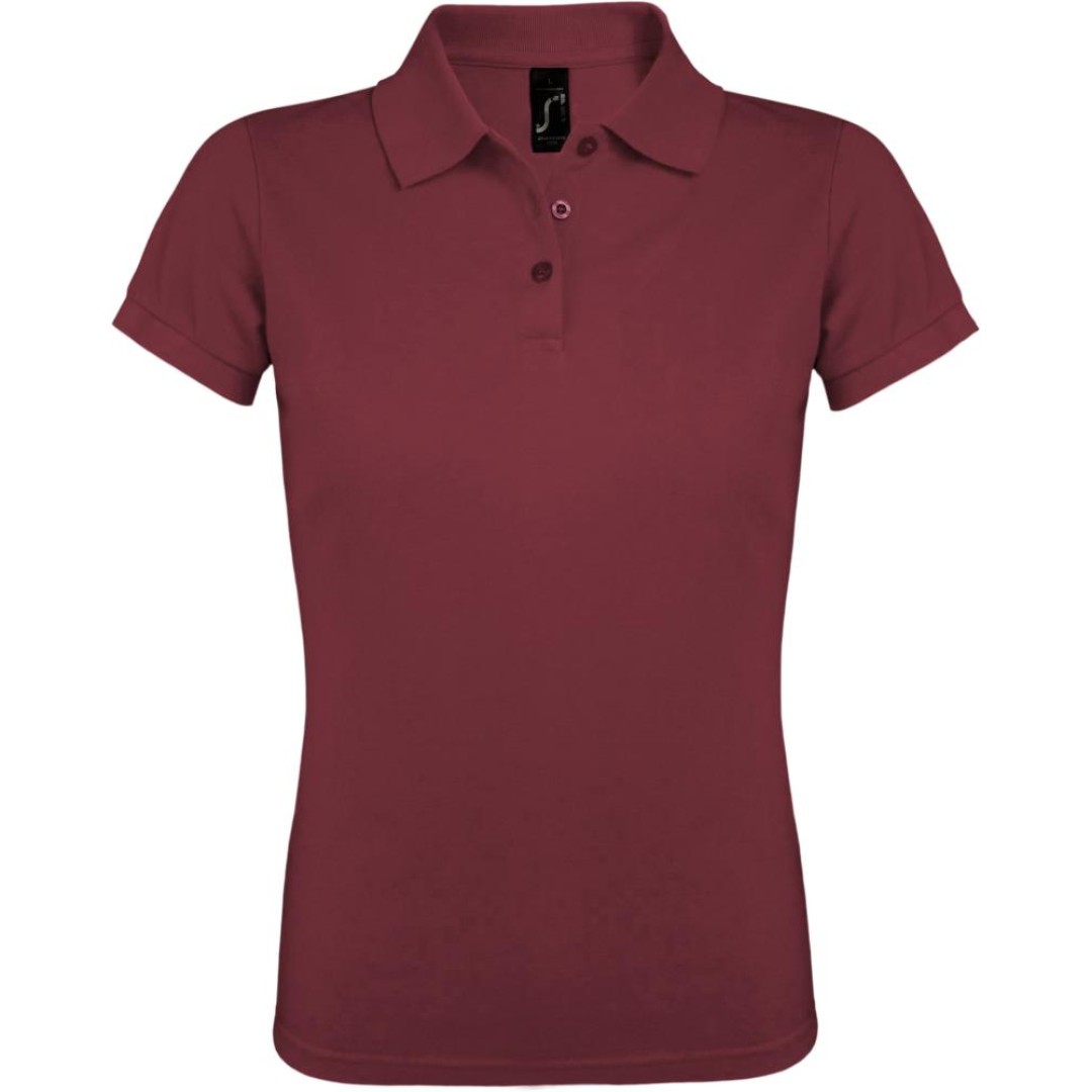 Рубашка поло женская Prime Women 200 бордовая, XL