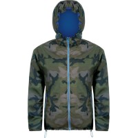 Ветровка Skate, камуфляж с синим