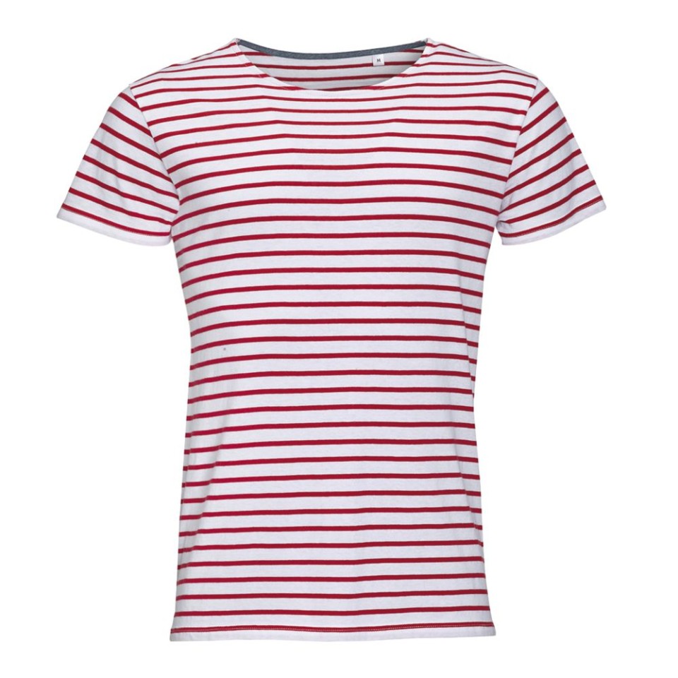 Футболка Miles Men белая с красным, M