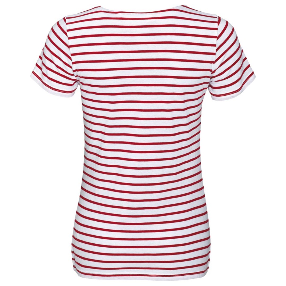 Футболка Miles Women белая с красным, XS