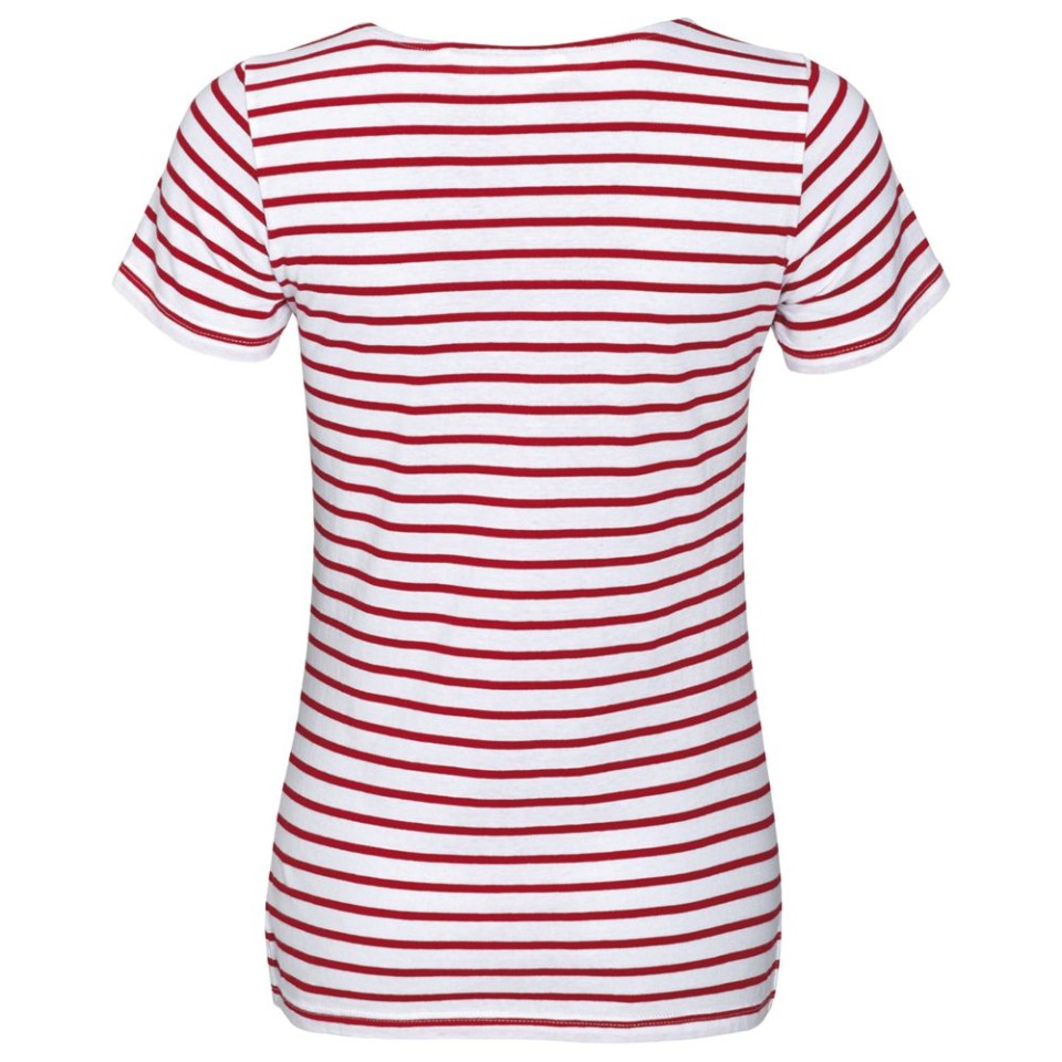 Футболка Miles Women белая с красным, XS