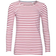 Футболка женская Marine Women, белый/красный, XS