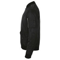 Куртка бомбер унисекс Rebel, черная