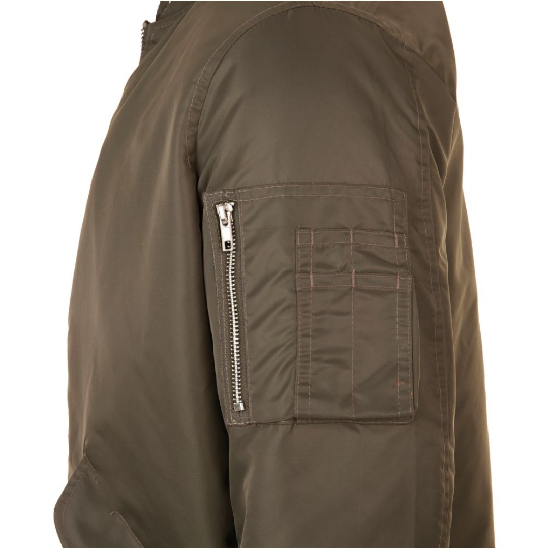 Куртка бомбер унисекс Rebel коричневая, 3XL