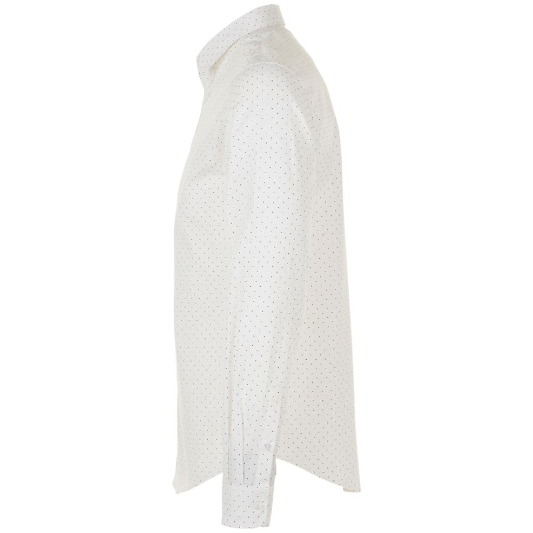 Рубашка мужская Becker Men, белая с темно-синим, 3XL