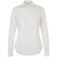 Рубашка женская Becker Women белый/темно-синий, XS