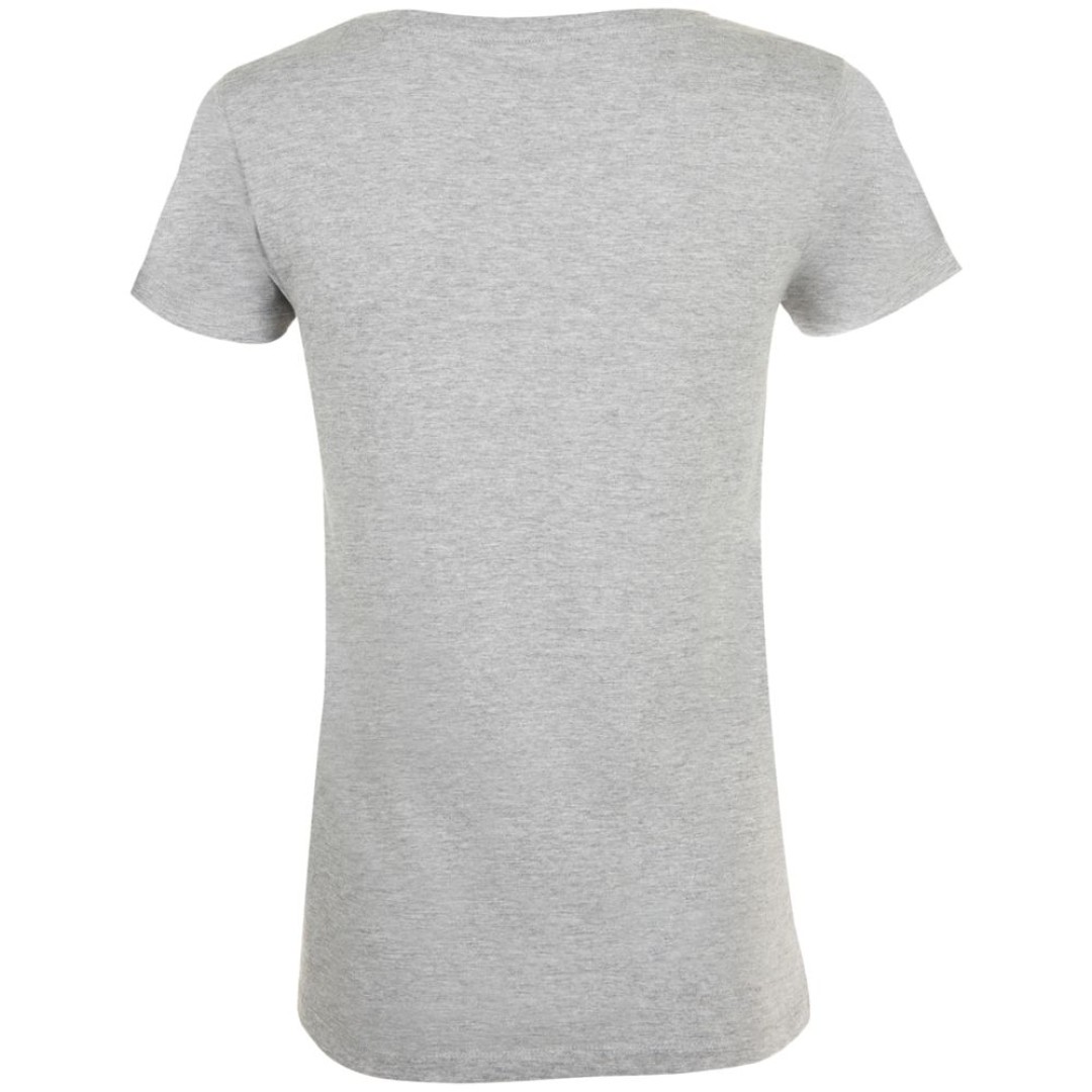 Футболка женская «Преодолень», серый меланж, S