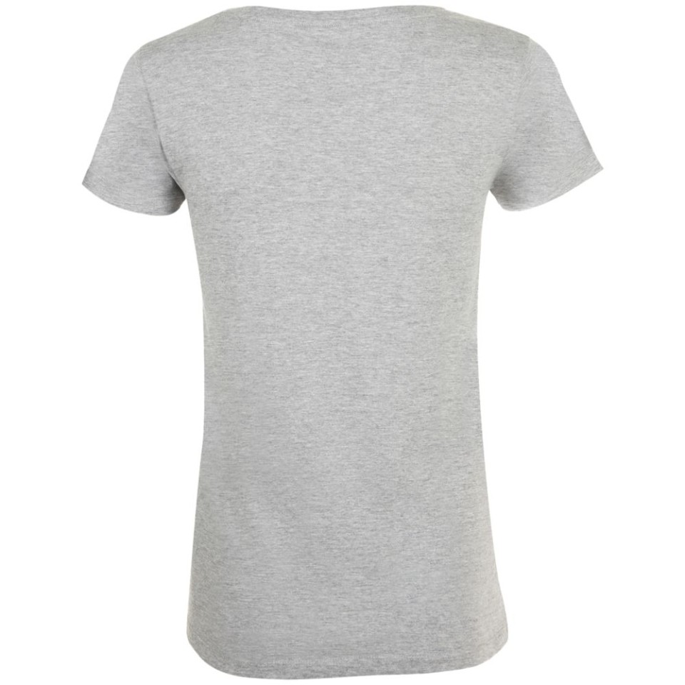 Футболка женская «Преодолень», серый меланж, L