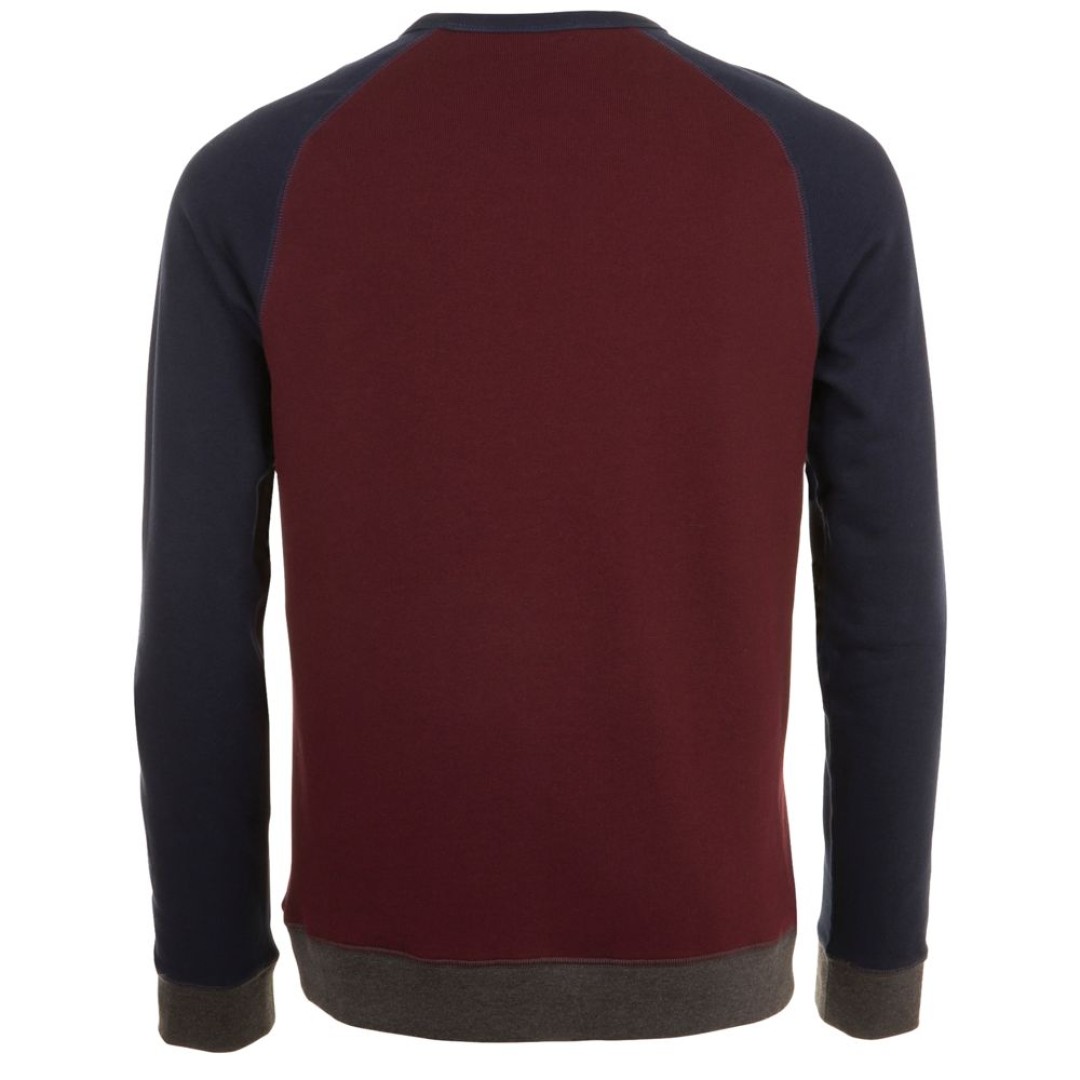 Толстовка унисекс Sandro бордовый/темно-синий, XXL