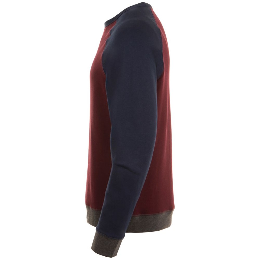 Толстовка унисекс Sandro бордовый/темно-синий, XXL