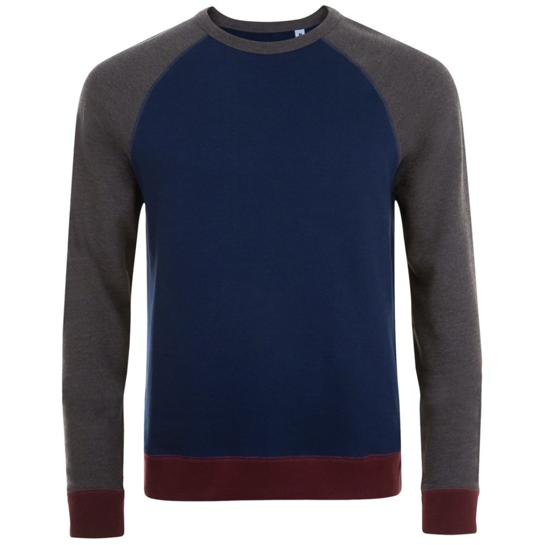 Толстовка унисекс Sandro темно-синий/черный меланж, XXL