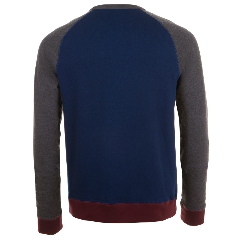 Толстовка унисекс Sandro темно-синий/черный меланж, 3XL