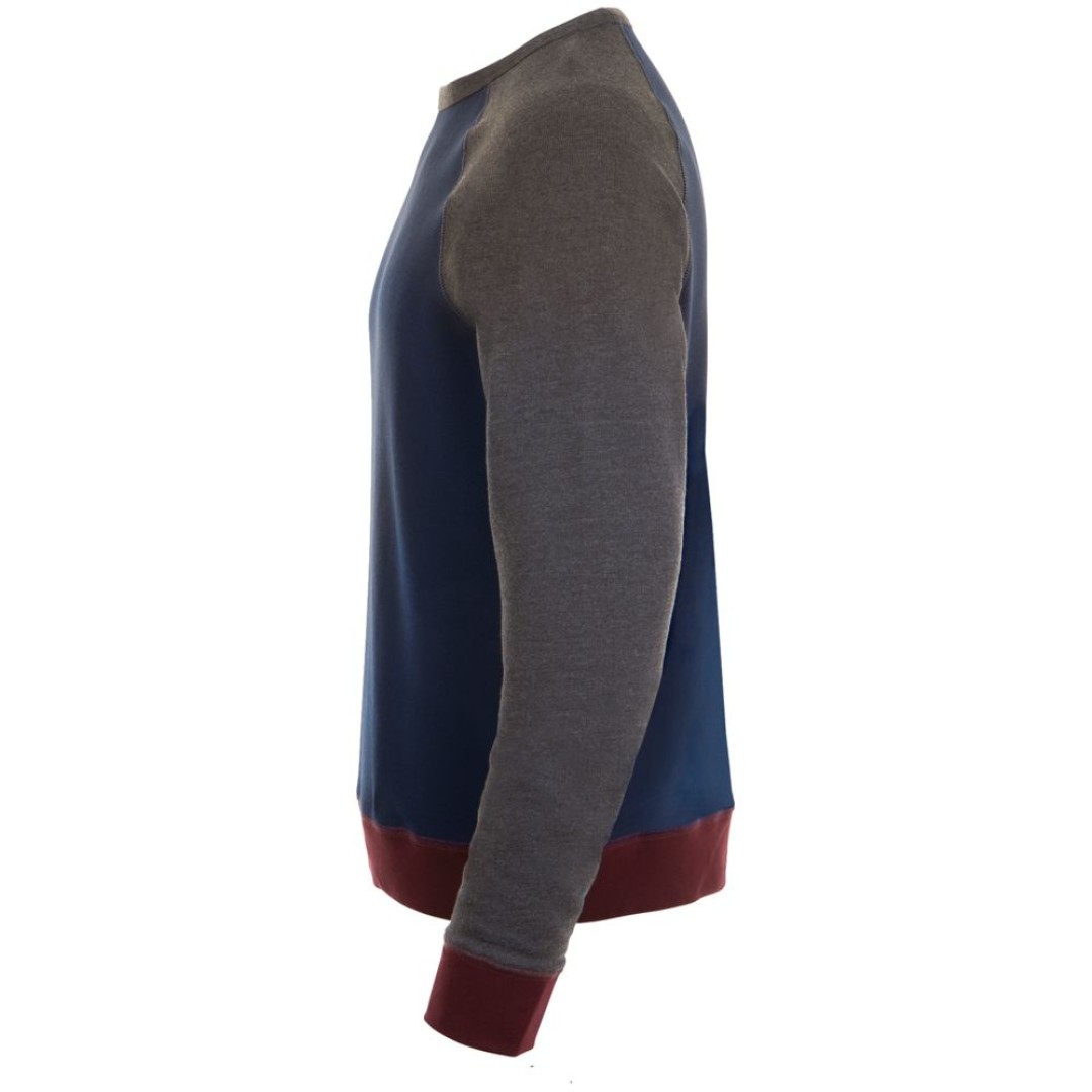 Толстовка унисекс Sandro темно-синий/черный меланж, XXL