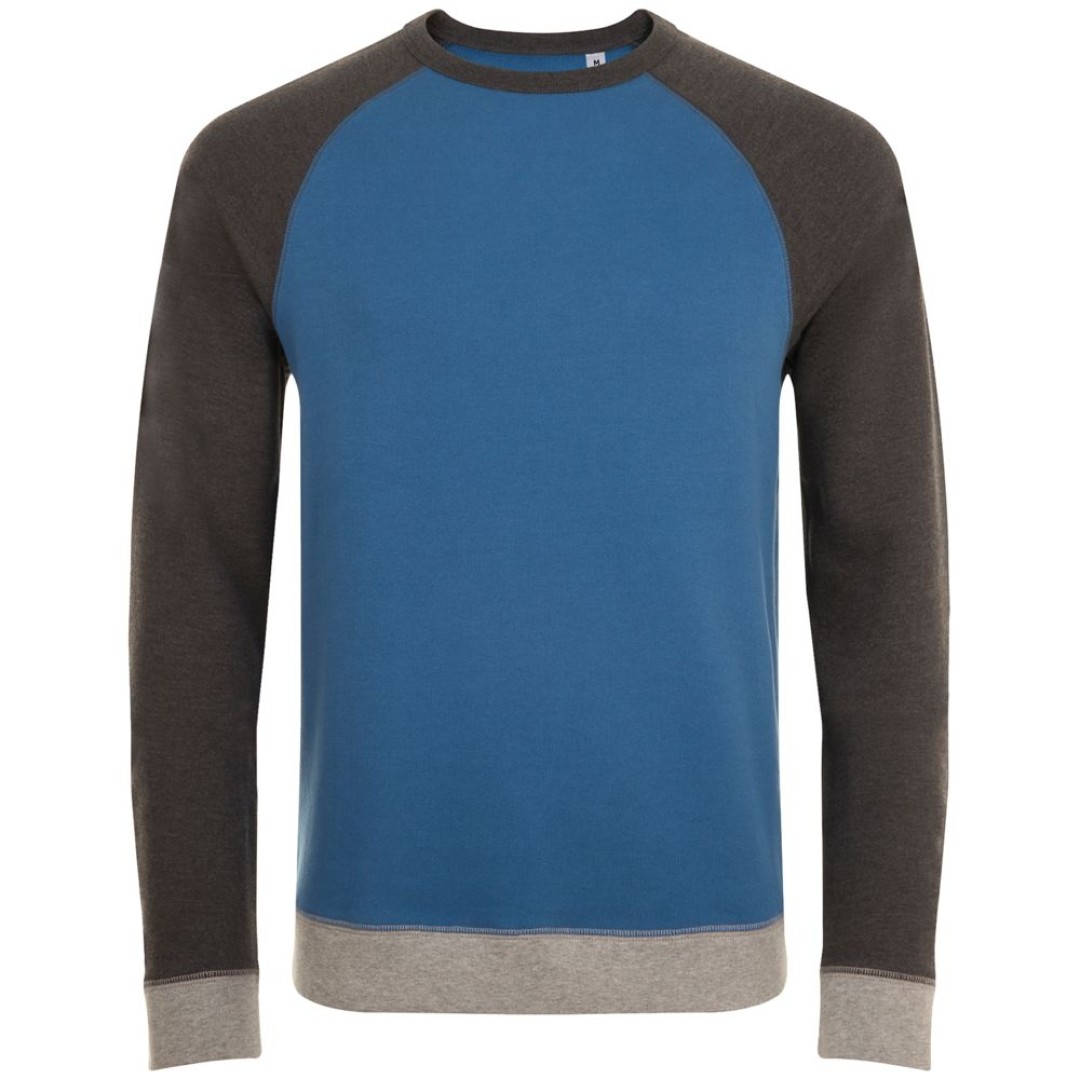 Толстовка унисекс Sandro синий/черный меланж, XXL