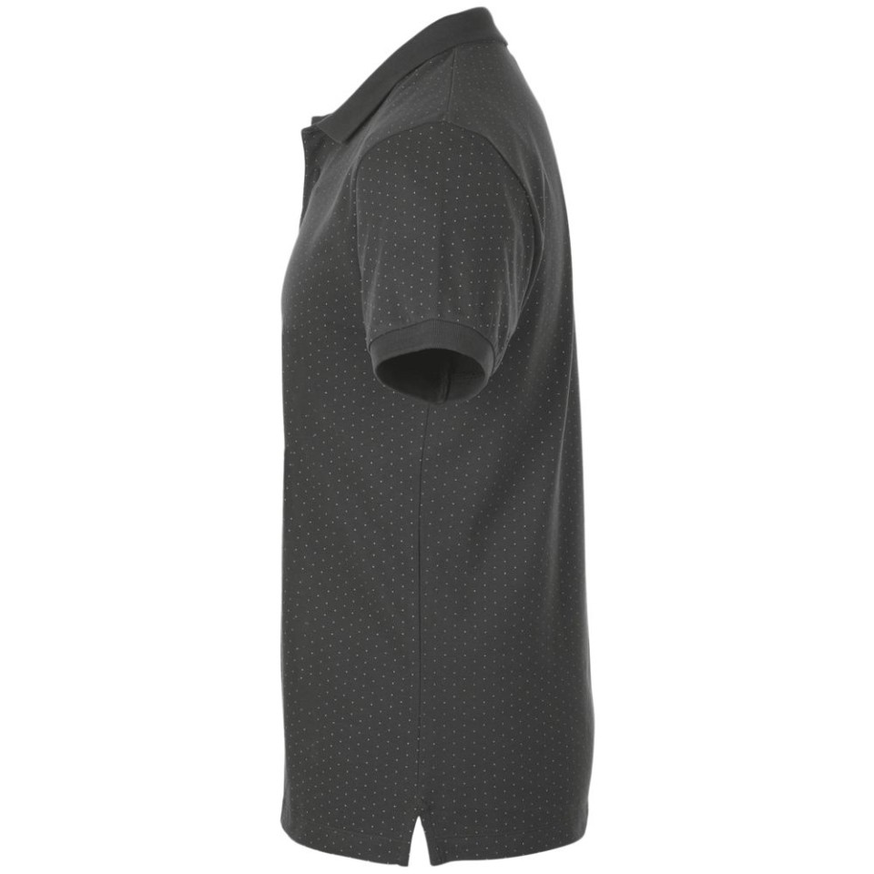 Рубашка поло мужская Brandy Men, темно-серая с белым, L