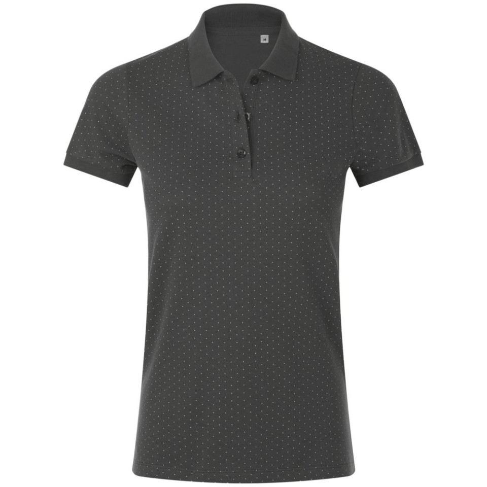 Рубашка поло женская Brandy Women темно-серый с белым, L