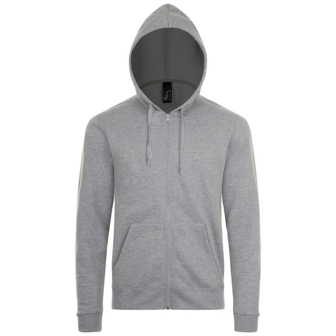 Толстовка унисекс Stone серый меланж, M