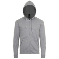 Толстовка унисекс Stone серый меланж, XXL