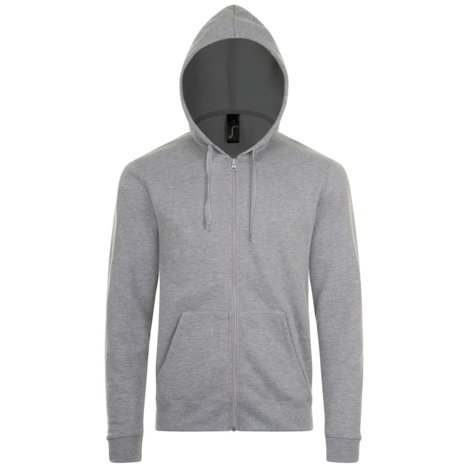 Толстовка унисекс Stone серый меланж, XXL