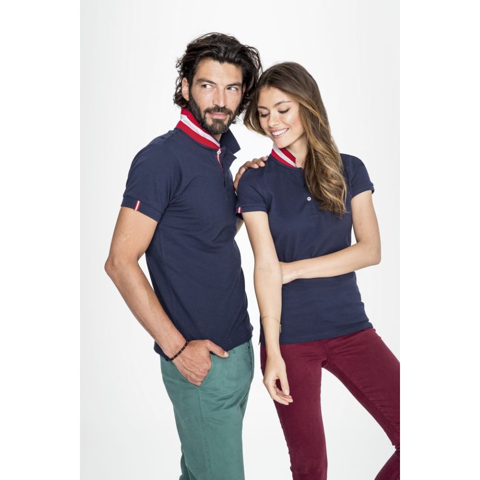 Рубашка поло Patriot Women белая с черным, L