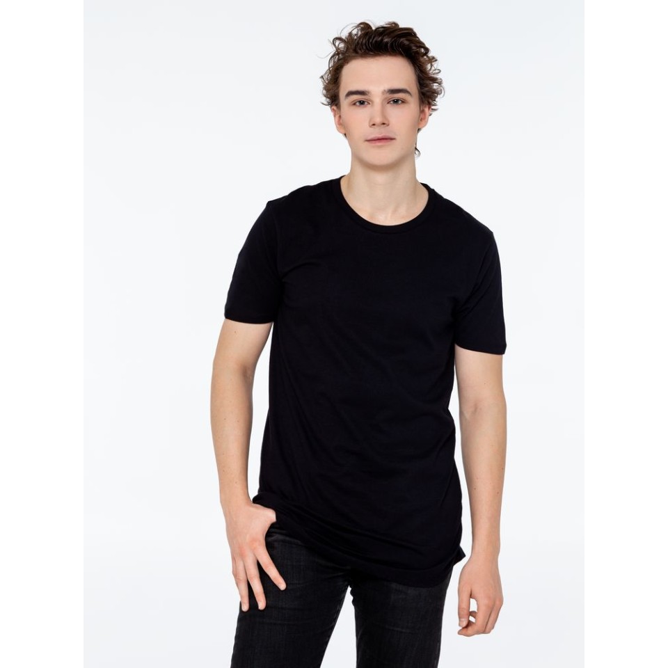 Футболка удлиненная Magnum черная, XS