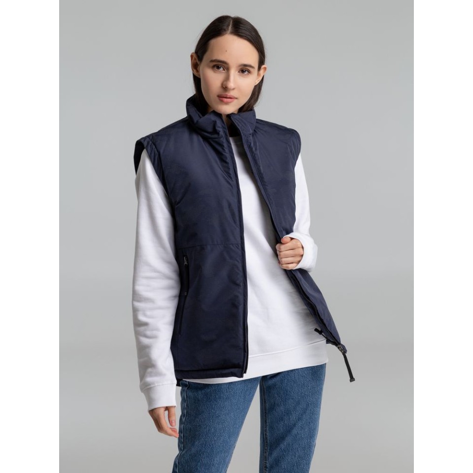 Жилет светоотражающий Lattvind темно-синий, XS