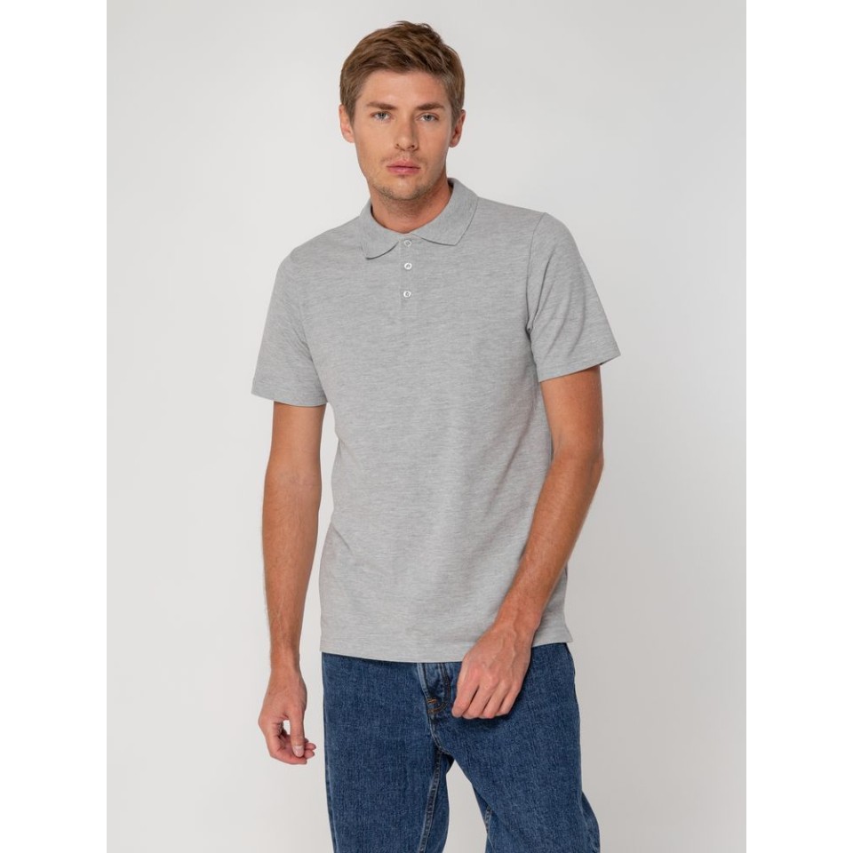 Рубашка поло мужская Virma light, серый меланж, S