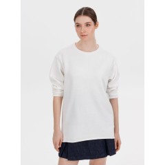 Лонгслив унисекс Siluetti Fuori, молочно-белый, размер S/M