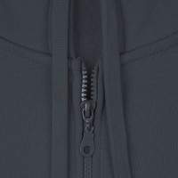 Толстовка на молнии с капюшоном Siverga Heavy 2.0, темно-серая (графит)