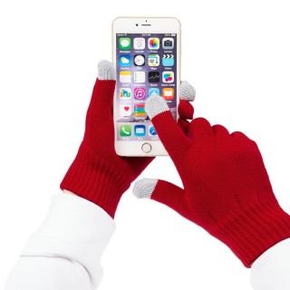 Перчатки сенсорные Real Talk, красные, размер S\\M