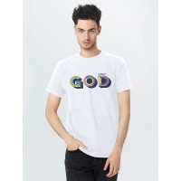 Футболка мужская «Новый GOD», белая, S