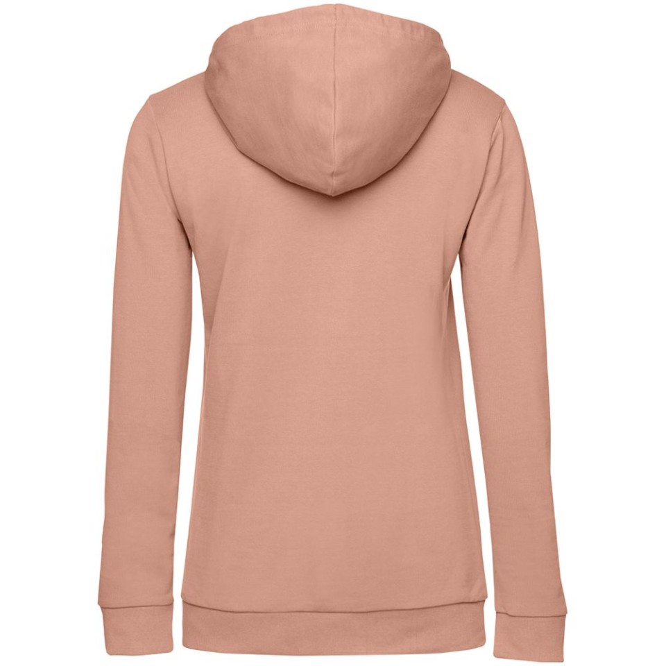 Толстовка с капюшоном женская Hoodie, бежевая (nude), L