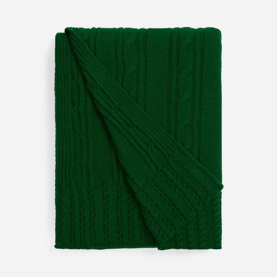 Плед Remitti, глубокий зеленый