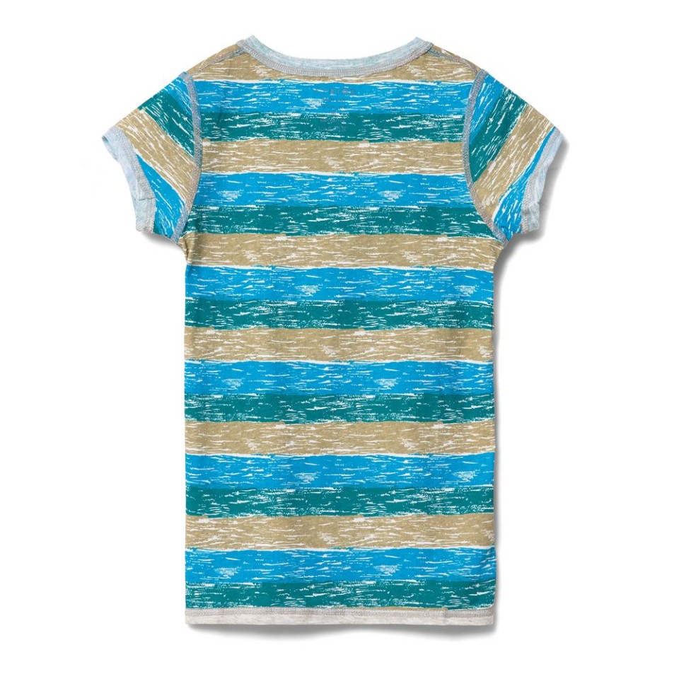 Футболка женская RAYET LADY двусторонняя, голубой/зеленый, S