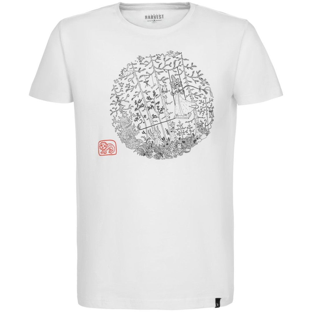 Футболка «Качели», белая, S