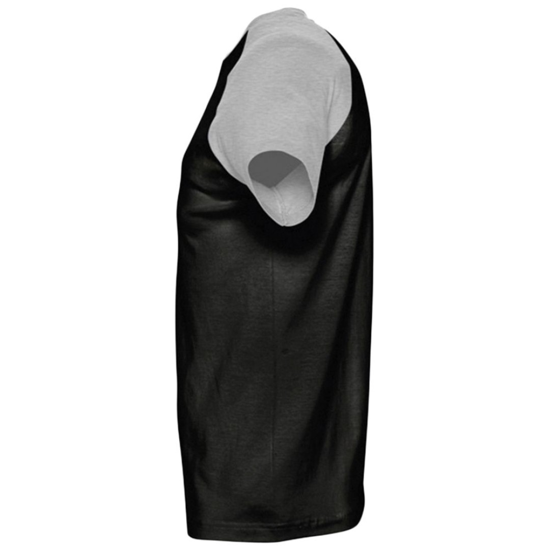 Футболка мужская двухцветная Funky 150, черная с серым меланжем, XXL