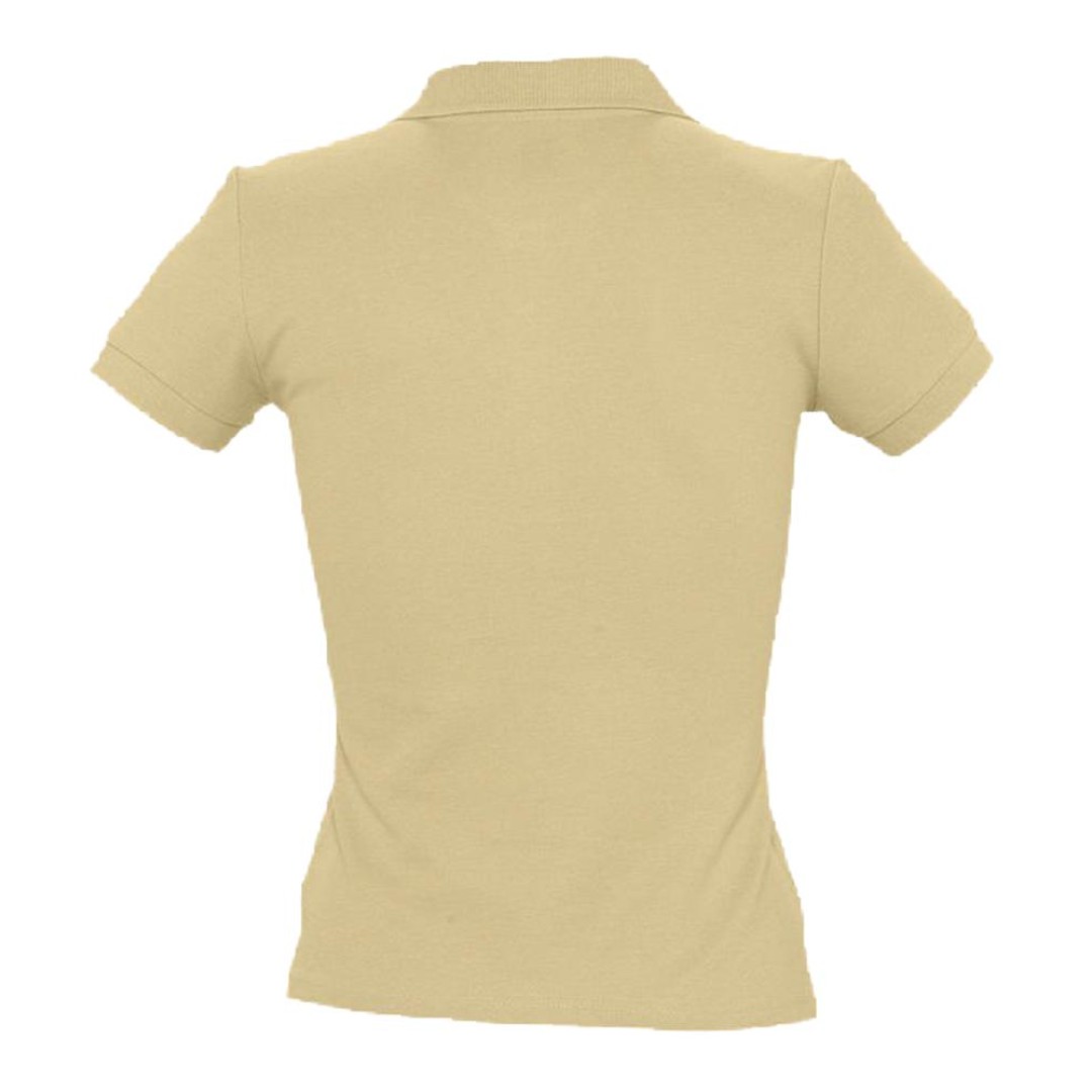 Рубашка поло женская People 210, бежевая